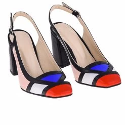 Lizza Women's Genuine Leather Pumps - Multicolor -Madam Clothing Store a299e831f7fdfd9d2bc4cbc0690b77df