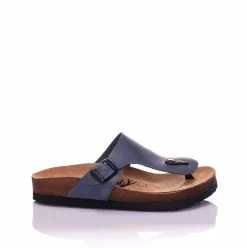 Moosefield Unisex Gizeh Leather Sandals - Dark Blue
