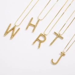 Beakey 26 Alphabet Twisted Pendant Necklace Personalized Jewelry-C -Madam Clothing Store a2c00acfd4154992a5c2125a7016470a