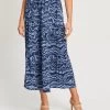 WILLA Women's Braxton Skirt - Navy Abstract Swirl -Madam Clothing Store a323de9a217a7393303ec819ef4b1bdb
