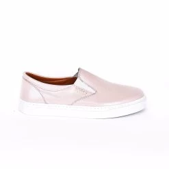 Noosy Women's Genuine Leather Sneakers - Light Powder