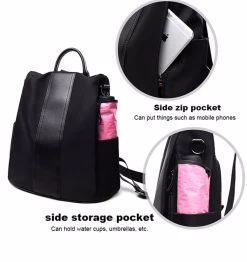 Beakey Women Backpack Waterproof Anti-theft Lightweight Shoulder Bag-Black -Madam Clothing Store a55d5014d308b8f4a0db908297fa6e00