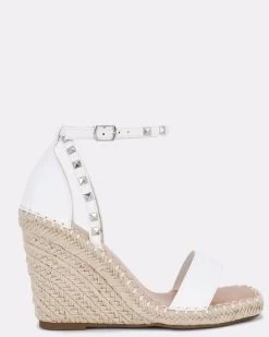 Novo Shoes BUBBY Womens Wedges Shoes In White