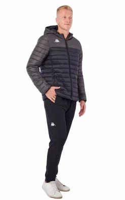 Kappa Mens Training Lamezio Black/ Grey Peformance Jacket -Madam Clothing Store a77bbcbbcf8ebefad4f2ecd0372869c0