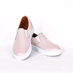 Noosy Women's Genuine Leather Sneakers - Light Powder -Madam Clothing Store a7e9be548ad9eb8d685297cff17ac8ba