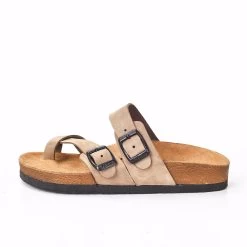 Moosefield Unisex Leather Sandals - Beige -Madam Clothing Store a86f69d0cd21cee1e56f6d4ffa1bdd40