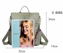 Beakey Fashion Backpack Multipurpose Print Leather Travel Shoulder Bag-Brown Snake Pattern -Madam Clothing Store ab7085ea27d1ebfaedcf51d3d08d9cc0