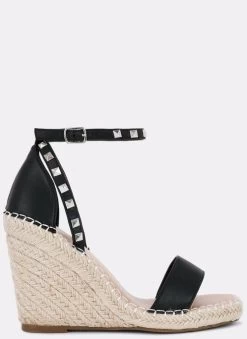 Novo Shoes BUBBY Womens Wedges Shoes In Black