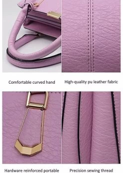 Beakey Womens Fashion Wallets And Handbags Handbag Top Handle Shouder Bags Shouder Bags-Purple -Madam Clothing Store ac5ffff5f3f034ede1f6758b67eb1283