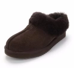 Oz Natives UGG Unisex Home Slipper With Sheepskin Cuff - Chocolate -Madam Clothing Store ad49f966814551018918f644962c68a0