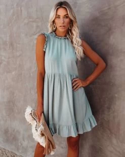 Pretty Summer Women's Dress - Blue