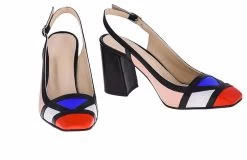 Lizza Women's Genuine Leather Pumps - Multicolor -Madam Clothing Store ae829a2e8e1f180c8d9f80142d9e3721
