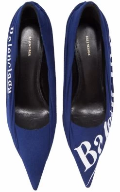Balenciaga Women's Campaign Logo Pumps Heel -Madam Clothing Store b0e4ab55ba90d580131901038144768c
