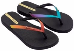 Ipanema Shoes MULTICORES Womens Grendene Shoes In Black Multi