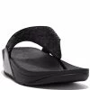 FitFlop Lulu Sequined All Black Toe-Post Sandals -Madam Clothing Store b1e964fae5b063717720810950c51a0f