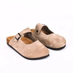 Moosefield Unisex Leather Sandals - Beige -Madam Clothing Store b27c2eabc3b63d9f260f148f69500b40