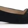 BOSCCOLO Women's Leather Ballerinas Flats Suede Black
