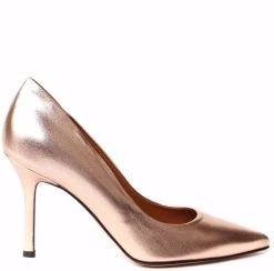 Marc Ellis Women's Laminate Bronze Leather Pump Bronze