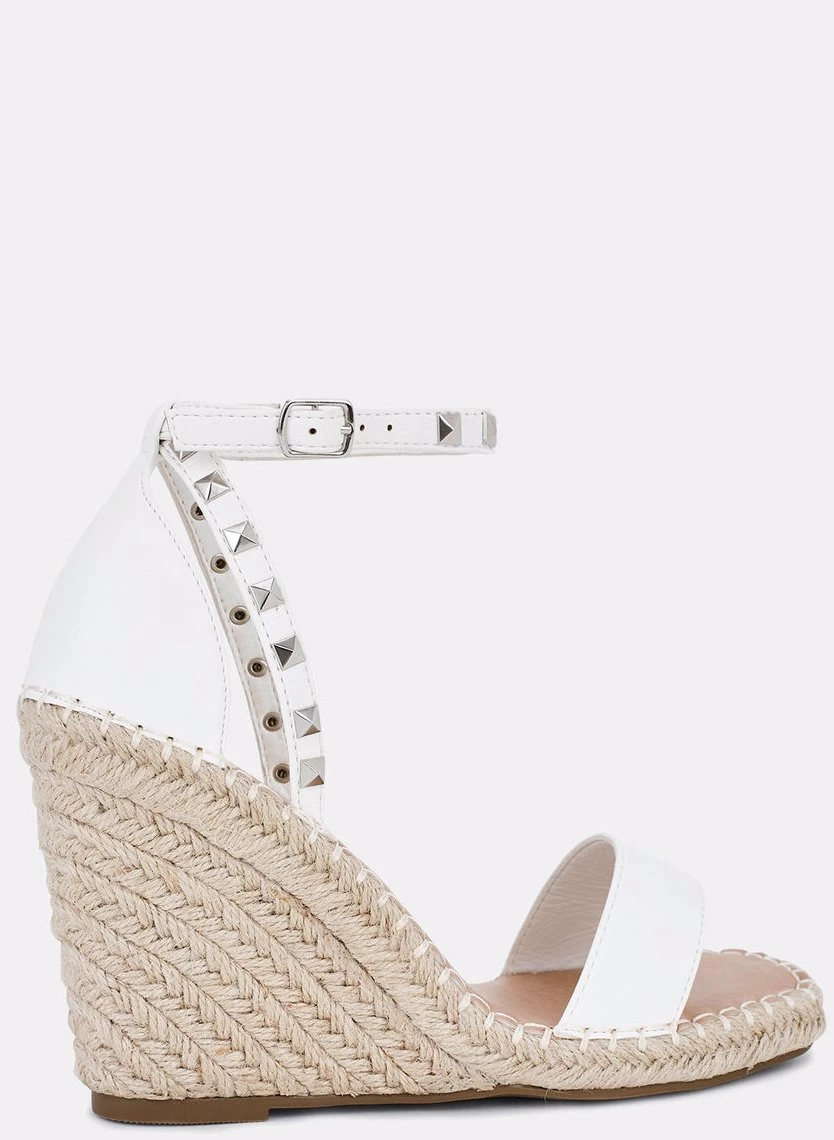 Novo Shoes BUBBY Womens Wedges Shoes In White 5 Novo Shoes BUBBY Womens Wedges Shoes In White - Image 3