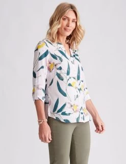 Noni B Sequin Detail Tab Sleeve Shirt Multi Colour -Madam Clothing Store b8d4b0006d73b3d8adb461a5bc24199c