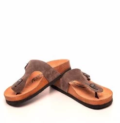 Moosefield Unisex Gizeh Leather Sandals - Brown & White -Madam Clothing Store bbc0e826 6fa0 4473 9430 aa2f7e35378c