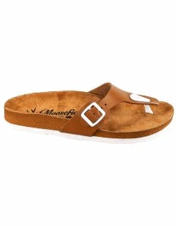 Moosefield Unisex Leather Sandals - Tan