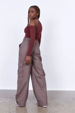 Factorie Asymmetrical Long Sleeve Top Burgundy -Madam Clothing Store bc7497cb4b5a4cd6960e45b58962db84