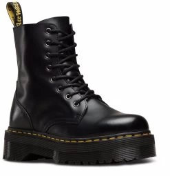 Dr. Martens Women's Jadon 8" Leather Boots Shoes Platform Style - Black