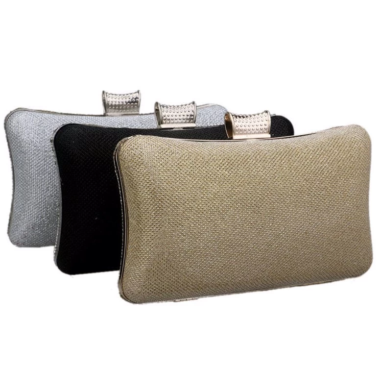 Beakey Women Geometric Diamante Evening Party Clutch Bags-Silver 8 Beakey Women Geometric Diamante Evening Party Clutch Bags-Silver - Image 6