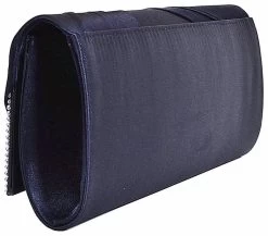 Beakey Womens Satin Evening Clutch Rhinestone Purse-Dark Blue -Madam Clothing Store bcdb36b1dc534b526c6d69eac6c46289