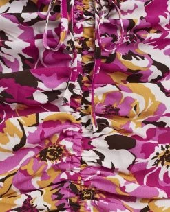 BWLDR Women's Tucker Dress - Floral Fuschia -Madam Clothing Store bda9386c45b35f7bf437b8ac0941ee20