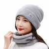 Beakey Winter Hats For Women Soft Warm Knitted Beanies Hat Neck Scarf Set-Grey -Madam Clothing Store bdf8132840a7740c3719cb29bc4d50b7