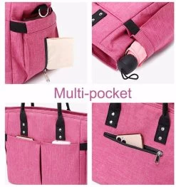 Insulated Lunch Bags Large Tote Adult Lunch Box With Shoulder Strap Side Pockets - RoseRed 14 Insulated Lunch Bags Large Tote Adult Lunch Box With Shoulder Strap Side Pockets - RoseRed -Madam Clothing Store be9b1c0586150d6f987582606000e647