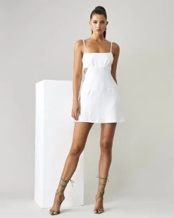 BWLDR Women's Shiloh Dress X Kristina - White