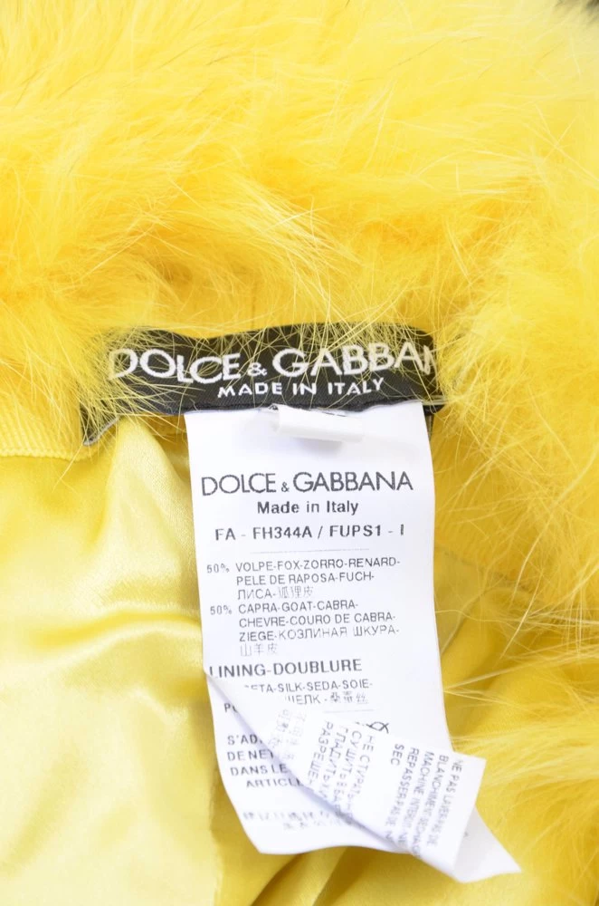 Dolce & Gabbana Women Beanie - Yellow 5 Dolce & Gabbana Women Beanie - Yellow - Image 3