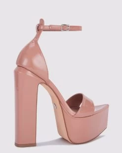 Novo Shoes ZWINNY Womens Summer Sandals Shoes In Nude Patent -Madam Clothing Store c13b7d9c709c492db4d97a25765c93c4