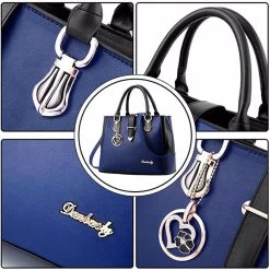 Beakey Women Large Capacity Tote Bag Shoulder Crossbody Bags-DarkBlue -Madam Clothing Store c17dc62f35e5f08ad88dbae62a1aab1f