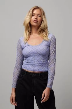 Factorie Sheer Long Sleeve Mesh Corset Multi -Madam Clothing Store c1b496b19981d4dfca4a54faf7505089