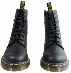 Dr. Martens Dr Martens 1460 Pascal Virginia Womens Leather Fashion Lace Up Boots - Black Virginia -Madam Clothing Store c1b8e2dc881dd9d769a272053a93fb4a