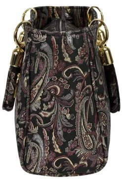 BOSCCOLO Women's Black Brocade Leather Bag B1 -Madam Clothing Store c337a7ba d366 479e 8657 e624a02c6802