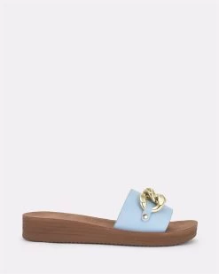 Novo SPENCE Womens Thongs In Soft Blue
