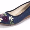Beakey Embroidered Ethnic Style Flats Comfortable Linen Shoes-Blue -Madam Clothing Store c4444a441f04cb09a11f3ded6d3d0e51