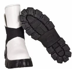 Noosy Women's Genuine Leather Boots - White -Madam Clothing Store c5299936 cfdf 41b7 a426 cb27221639c0