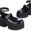 Beakey Womens Chunky Heel Goth Platform Mary Jane Lolita Wedges Dress Shoes-Black -Madam Clothing Store c61b32096461e88f5a13986bb4a9c841