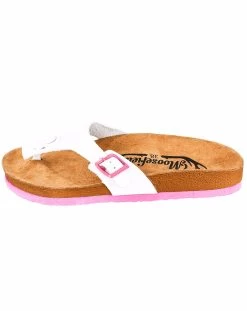 Moosefield Unisex Leather Sandals - White/Pink -Madam Clothing Store c75a0106147fa9873ccc5691d781b42f