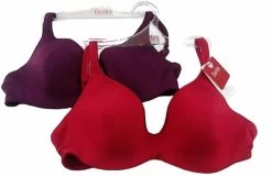 2 X Berlei Barely There Bras Contour Underwire Bra Womens (42K)