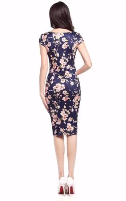 Liva Girl Heipi & Co Women's Sweetheart Bodycon Dress - Blue -Madam Clothing Store c8a8ccc2f808c5322cb546b22e2565f7