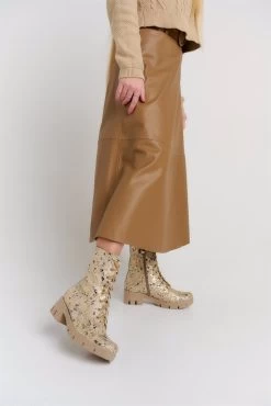 BOSCCOLO Women's Leather Boots Beige -Madam Clothing Store c9047117 a968 40d6 94c6 51578440942e