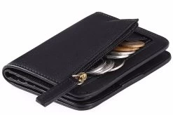 Beakey Womens Leather Mini Wallet With ID Card Window Portable Coin Purse-Red -Madam Clothing Store c9291720d1cbca085b17fd2ec8c5e024