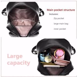 Beakey Leather Backpack Casual Travel Daypacks With Cute Bear For Womens-WineRed -Madam Clothing Store c96e340ed7a1d7e22df52daa1884f8bd